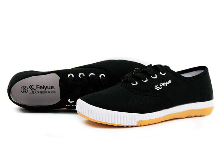  New style Feiyue plain lovers shoes black  Detail image